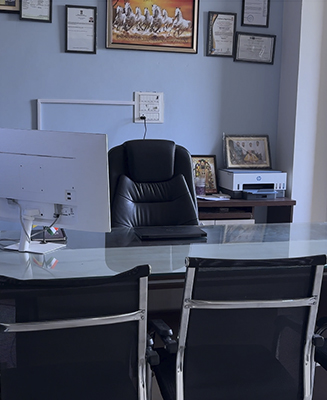 Professional counseling and administration office at Adwoks Academy Jaipur for student career guidance